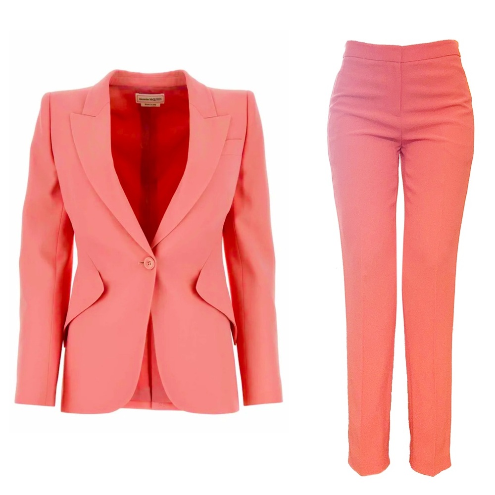 Alexander McQueen Peak Crepe Pantsuit